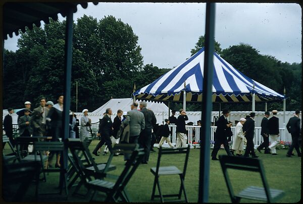 [1096 Views of the Henley Royal Regatta for Sports Illustrated Article, "Henley Forever"], Walker Evans (American, St. Louis, Missouri 1903–1975 New Haven, Connecticut), Color film transparency