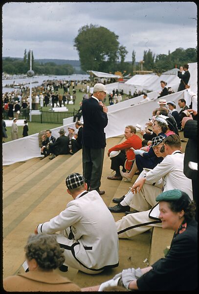[1096 Views of the Henley Royal Regatta for Sports Illustrated Article, "Henley Forever"], Walker Evans (American, St. Louis, Missouri 1903–1975 New Haven, Connecticut), Color film transparency