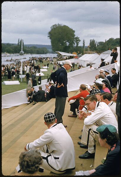 [1096 Views of the Henley Royal Regatta for Sports Illustrated Article, "Henley Forever"], Walker Evans (American, St. Louis, Missouri 1903–1975 New Haven, Connecticut), Color film transparency