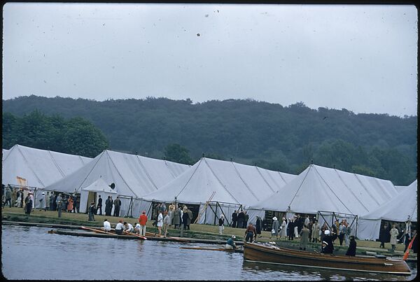 [1096 Views of the Henley Royal Regatta for Sports Illustrated Article, "Henley Forever"], Walker Evans (American, St. Louis, Missouri 1903–1975 New Haven, Connecticut), Color film transparency
