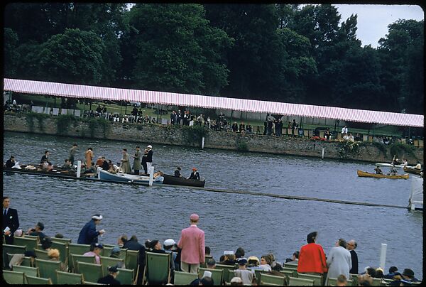 [1096 Views of the Henley Royal Regatta for Sports Illustrated Article, "Henley Forever"], Walker Evans (American, St. Louis, Missouri 1903–1975 New Haven, Connecticut), Color film transparency