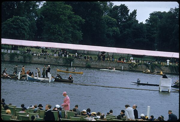 [1096 Views of the Henley Royal Regatta for Sports Illustrated Article, "Henley Forever"], Walker Evans (American, St. Louis, Missouri 1903–1975 New Haven, Connecticut), Color film transparency