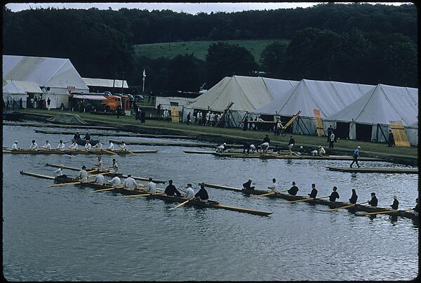 [1096 Views of the Henley Royal Regatta for Sports Illustrated Article, "Henley Forever"], Walker Evans (American, St. Louis, Missouri 1903–1975 New Haven, Connecticut), Color film transparency