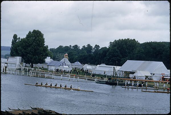 [1096 Views of the Henley Royal Regatta for Sports Illustrated Article, "Henley Forever"], Walker Evans (American, St. Louis, Missouri 1903–1975 New Haven, Connecticut), Color film transparency