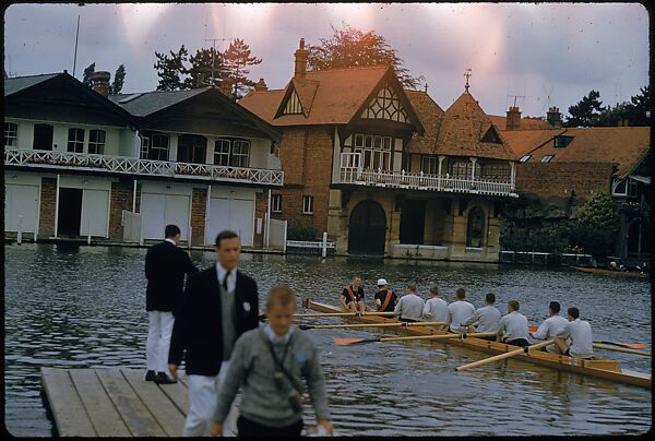 [1096 Views of the Henley Royal Regatta for Sports Illustrated Article, "Henley Forever"], Walker Evans (American, St. Louis, Missouri 1903–1975 New Haven, Connecticut), Color film transparency