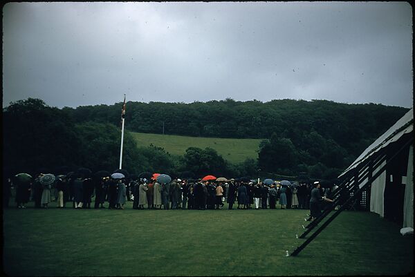 [1096 Views of the Henley Royal Regatta for Sports Illustrated Article, "Henley Forever"], Walker Evans (American, St. Louis, Missouri 1903–1975 New Haven, Connecticut), Color film transparency