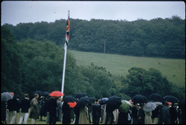 [1096 Views of the Henley Royal Regatta for Sports Illustrated Article, "Henley Forever"], Walker Evans (American, St. Louis, Missouri 1903–1975 New Haven, Connecticut), Color film transparency