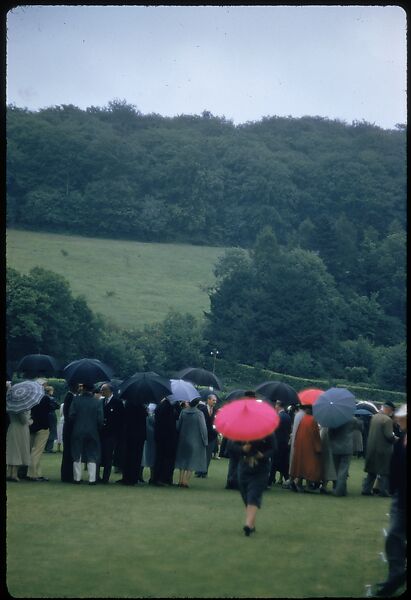 [1096 Views of the Henley Royal Regatta for Sports Illustrated Article, "Henley Forever"], Walker Evans (American, St. Louis, Missouri 1903–1975 New Haven, Connecticut), Color film transparency