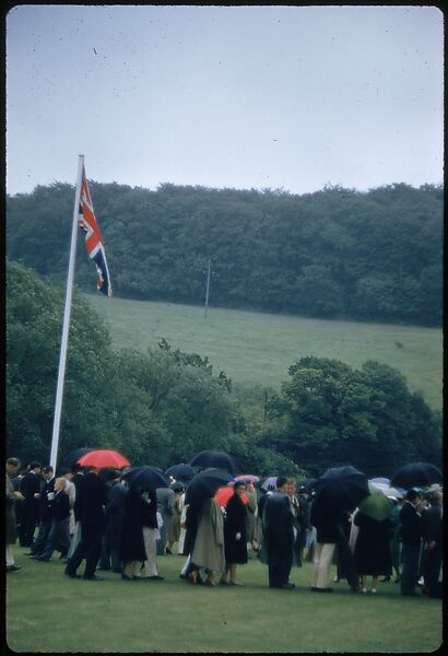 [1096 Views of the Henley Royal Regatta for Sports Illustrated Article, "Henley Forever"], Walker Evans (American, St. Louis, Missouri 1903–1975 New Haven, Connecticut), Color film transparency