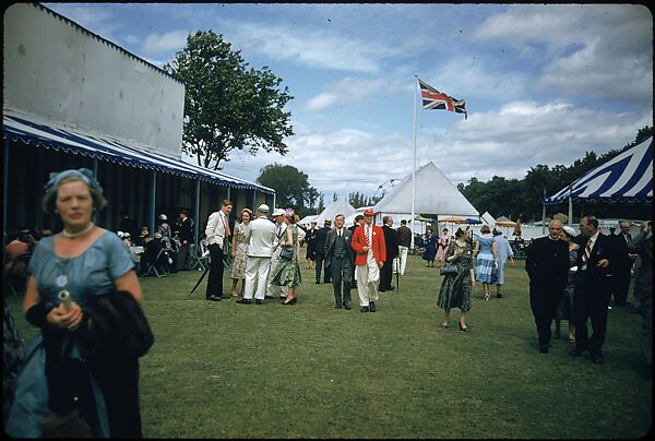 [1096 Views of the Henley Royal Regatta for Sports Illustrated Article, "Henley Forever"], Walker Evans (American, St. Louis, Missouri 1903–1975 New Haven, Connecticut), Color film transparency