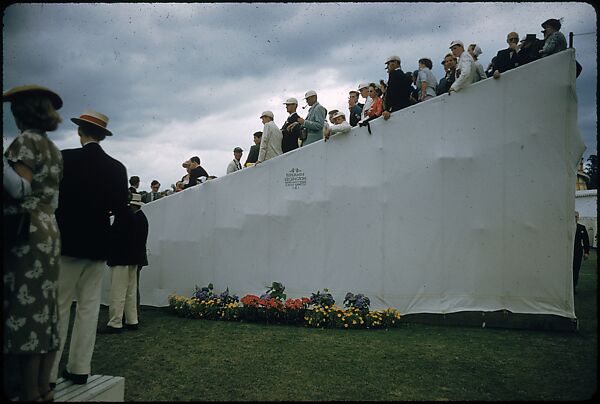 [1096 Views of the Henley Royal Regatta for Sports Illustrated Article, "Henley Forever"], Walker Evans (American, St. Louis, Missouri 1903–1975 New Haven, Connecticut), Color film transparency