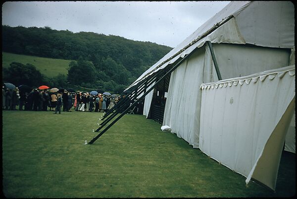 [1096 Views of the Henley Royal Regatta for Sports Illustrated Article, "Henley Forever"], Walker Evans (American, St. Louis, Missouri 1903–1975 New Haven, Connecticut), Color film transparency