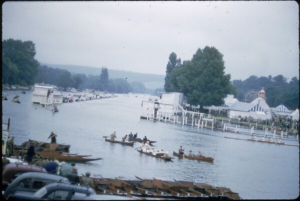 [1096 Views of the Henley Royal Regatta for Sports Illustrated Article, "Henley Forever"], Walker Evans (American, St. Louis, Missouri 1903–1975 New Haven, Connecticut), Color film transparency