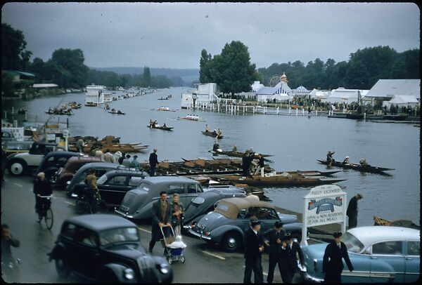 [1096 Views of the Henley Royal Regatta for Sports Illustrated Article, "Henley Forever"], Walker Evans (American, St. Louis, Missouri 1903–1975 New Haven, Connecticut), Color film transparency