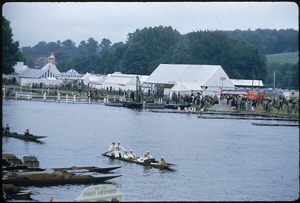 [1096 Views of the Henley Royal Regatta for Sports Illustrated Article, "Henley Forever"], Walker Evans (American, St. Louis, Missouri 1903–1975 New Haven, Connecticut), Color film transparency