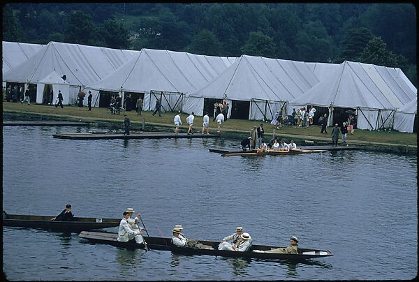 [1096 Views of the Henley Royal Regatta for Sports Illustrated Article, "Henley Forever"], Walker Evans (American, St. Louis, Missouri 1903–1975 New Haven, Connecticut), Color film transparency