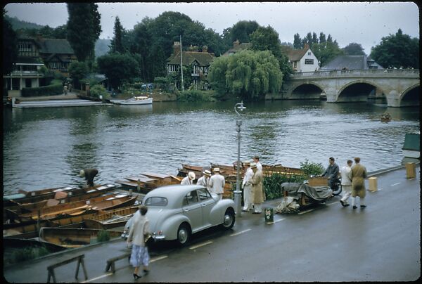 [1096 Views of the Henley Royal Regatta for Sports Illustrated Article, "Henley Forever"], Walker Evans (American, St. Louis, Missouri 1903–1975 New Haven, Connecticut), Color film transparency