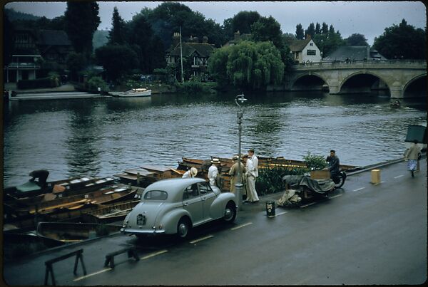 [1096 Views of the Henley Royal Regatta for Sports Illustrated Article, "Henley Forever"], Walker Evans (American, St. Louis, Missouri 1903–1975 New Haven, Connecticut), Color film transparency