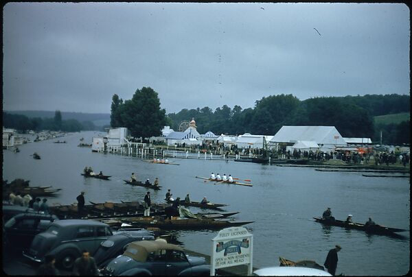 [1096 Views of the Henley Royal Regatta for Sports Illustrated Article, "Henley Forever"], Walker Evans (American, St. Louis, Missouri 1903–1975 New Haven, Connecticut), Color film transparency