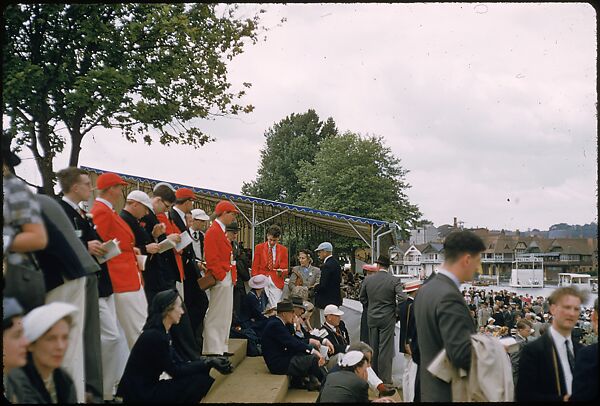 [1096 Views of the Henley Royal Regatta for Sports Illustrated Article, "Henley Forever"], Walker Evans (American, St. Louis, Missouri 1903–1975 New Haven, Connecticut), Color film transparency