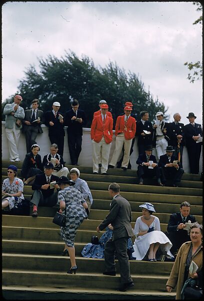 [1096 Views of the Henley Royal Regatta for Sports Illustrated Article, "Henley Forever"], Walker Evans (American, St. Louis, Missouri 1903–1975 New Haven, Connecticut), Color film transparency