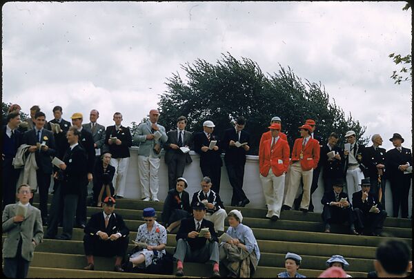 [1096 Views of the Henley Royal Regatta for Sports Illustrated Article, "Henley Forever"], Walker Evans (American, St. Louis, Missouri 1903–1975 New Haven, Connecticut), Color film transparency