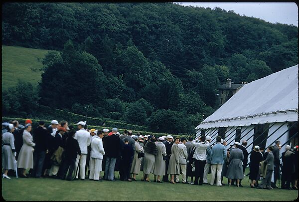 [1096 Views of the Henley Royal Regatta for Sports Illustrated Article, "Henley Forever"], Walker Evans (American, St. Louis, Missouri 1903–1975 New Haven, Connecticut), Color film transparency