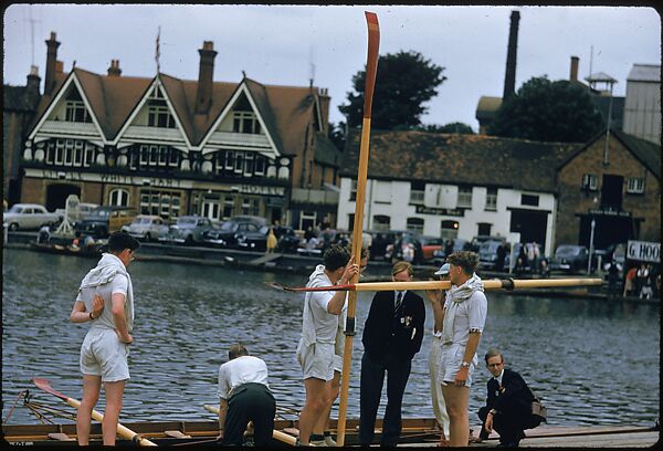 [1096 Views of the Henley Royal Regatta for Sports Illustrated Article, "Henley Forever"], Walker Evans (American, St. Louis, Missouri 1903–1975 New Haven, Connecticut), Color film transparency