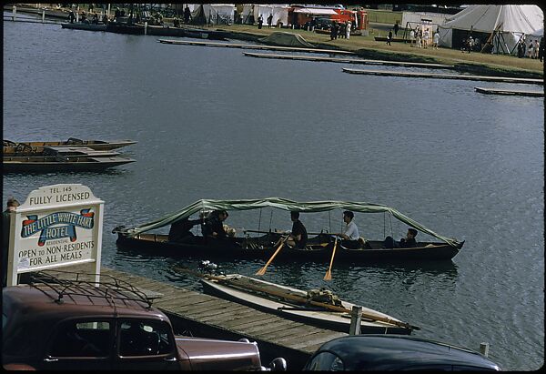 [1096 Views of the Henley Royal Regatta for Sports Illustrated Article, "Henley Forever"], Walker Evans (American, St. Louis, Missouri 1903–1975 New Haven, Connecticut), Color film transparency