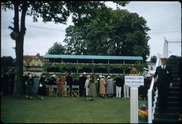 [1096 Views of the Henley Royal Regatta for Sports Illustrated Article, "Henley Forever"], Walker Evans (American, St. Louis, Missouri 1903–1975 New Haven, Connecticut), Color film transparency