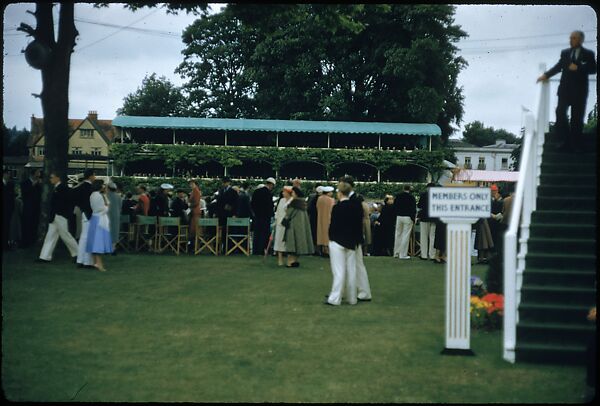 [1096 Views of the Henley Royal Regatta for Sports Illustrated Article, "Henley Forever"], Walker Evans (American, St. Louis, Missouri 1903–1975 New Haven, Connecticut), Color film transparency