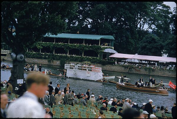 [1096 Views of the Henley Royal Regatta for Sports Illustrated Article, "Henley Forever"], Walker Evans (American, St. Louis, Missouri 1903–1975 New Haven, Connecticut), Color film transparency