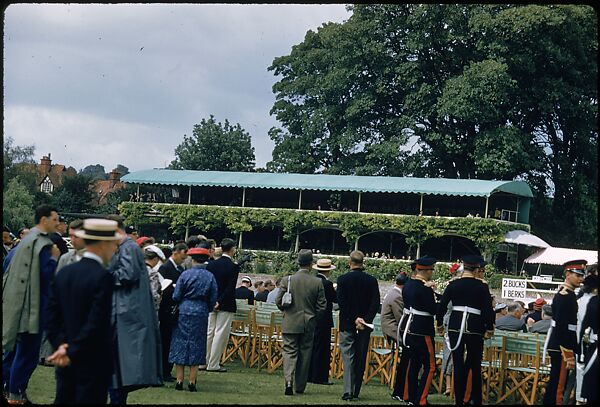 [1096 Views of the Henley Royal Regatta for Sports Illustrated Article, "Henley Forever"], Walker Evans (American, St. Louis, Missouri 1903–1975 New Haven, Connecticut), Color film transparency