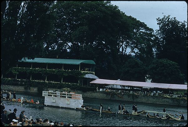 [1096 Views of the Henley Royal Regatta for Sports Illustrated Article, "Henley Forever"], Walker Evans (American, St. Louis, Missouri 1903–1975 New Haven, Connecticut), Color film transparency