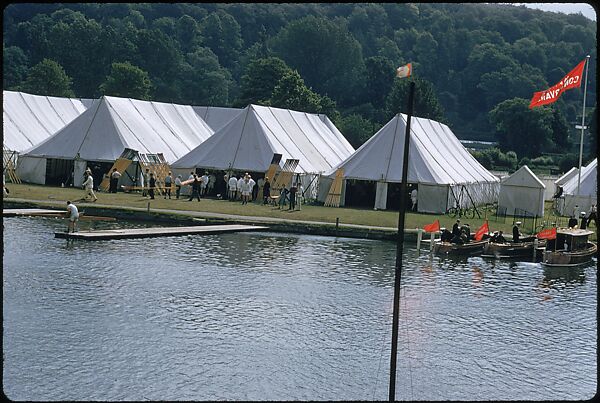 [1096 Views of the Henley Royal Regatta for Sports Illustrated Article, "Henley Forever"], Walker Evans (American, St. Louis, Missouri 1903–1975 New Haven, Connecticut), Color film transparency