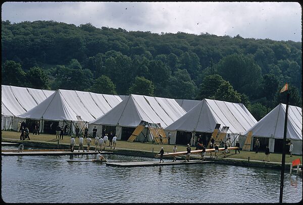 [1096 Views of the Henley Royal Regatta for Sports Illustrated Article, "Henley Forever"], Walker Evans (American, St. Louis, Missouri 1903–1975 New Haven, Connecticut), Color film transparency
