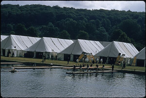 [1096 Views of the Henley Royal Regatta for Sports Illustrated Article, "Henley Forever"], Walker Evans (American, St. Louis, Missouri 1903–1975 New Haven, Connecticut), Color film transparency