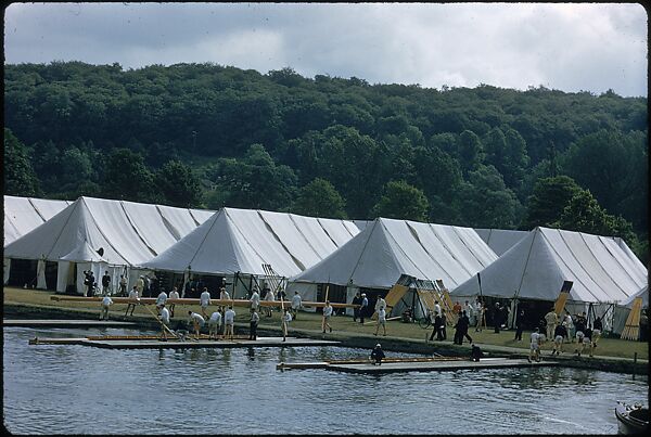 [1096 Views of the Henley Royal Regatta for Sports Illustrated Article, "Henley Forever"], Walker Evans (American, St. Louis, Missouri 1903–1975 New Haven, Connecticut), Color film transparency