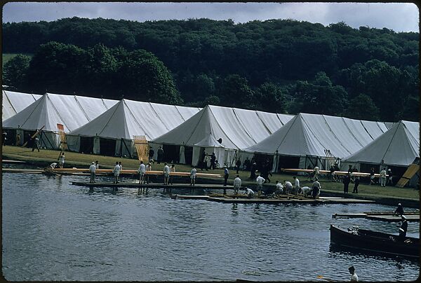 [1096 Views of the Henley Royal Regatta for Sports Illustrated Article, "Henley Forever"], Walker Evans (American, St. Louis, Missouri 1903–1975 New Haven, Connecticut), Color film transparency