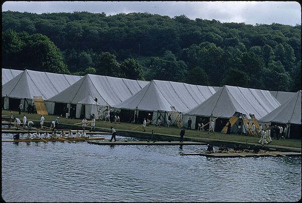 [1096 Views of the Henley Royal Regatta for Sports Illustrated Article, "Henley Forever"], Walker Evans (American, St. Louis, Missouri 1903–1975 New Haven, Connecticut), Color film transparency