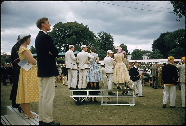 [1096 Views of the Henley Royal Regatta for Sports Illustrated Article, "Henley Forever"], Walker Evans (American, St. Louis, Missouri 1903–1975 New Haven, Connecticut), Color film transparency