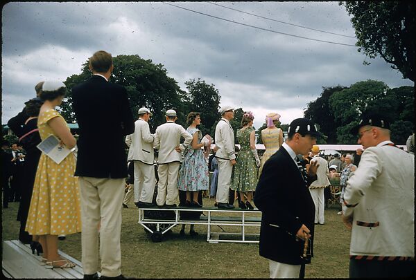 [1096 Views of the Henley Royal Regatta for Sports Illustrated Article, "Henley Forever"], Walker Evans (American, St. Louis, Missouri 1903–1975 New Haven, Connecticut), Color film transparency