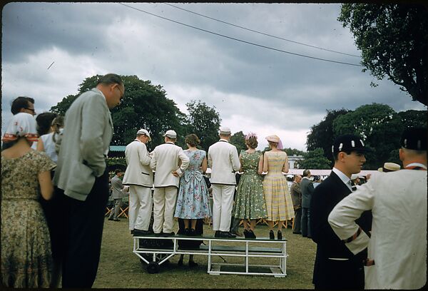 [1096 Views of the Henley Royal Regatta for Sports Illustrated Article, "Henley Forever"], Walker Evans (American, St. Louis, Missouri 1903–1975 New Haven, Connecticut), Color film transparency