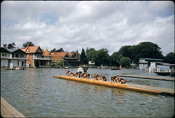 [1096 Views of the Henley Royal Regatta for Sports Illustrated Article, "Henley Forever"], Walker Evans (American, St. Louis, Missouri 1903–1975 New Haven, Connecticut), Color film transparency
