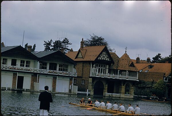[1096 Views of the Henley Royal Regatta for Sports Illustrated Article, "Henley Forever"], Walker Evans (American, St. Louis, Missouri 1903–1975 New Haven, Connecticut), Color film transparency