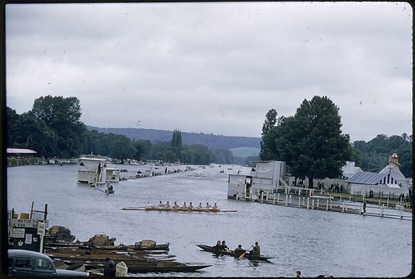[1096 Views of the Henley Royal Regatta for Sports Illustrated Article, "Henley Forever"], Walker Evans (American, St. Louis, Missouri 1903–1975 New Haven, Connecticut), Color film transparency