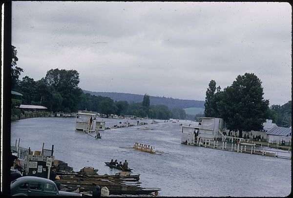 [1096 Views of the Henley Royal Regatta for Sports Illustrated Article, "Henley Forever"], Walker Evans (American, St. Louis, Missouri 1903–1975 New Haven, Connecticut), Color film transparency