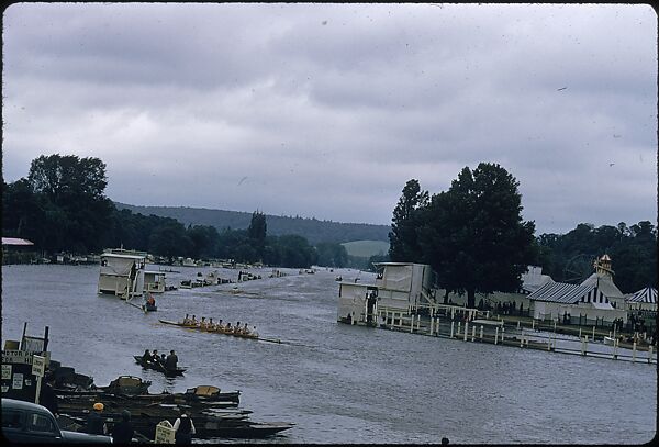 [1096 Views of the Henley Royal Regatta for Sports Illustrated Article, "Henley Forever"], Walker Evans (American, St. Louis, Missouri 1903–1975 New Haven, Connecticut), Color film transparency