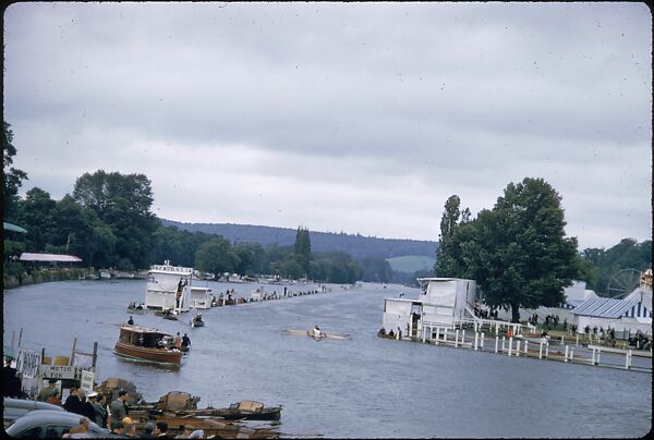 [1096 Views of the Henley Royal Regatta for Sports Illustrated Article, "Henley Forever"], Walker Evans (American, St. Louis, Missouri 1903–1975 New Haven, Connecticut), Color film transparency