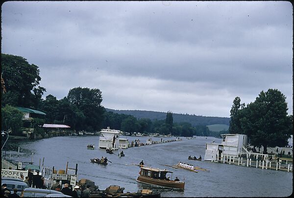 [1096 Views of the Henley Royal Regatta for Sports Illustrated Article, "Henley Forever"], Walker Evans (American, St. Louis, Missouri 1903–1975 New Haven, Connecticut), Color film transparency